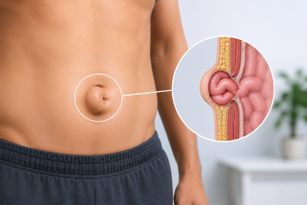 Umbilical Hernia Surgeon Mumbai performing minimally invasive hernia surgery